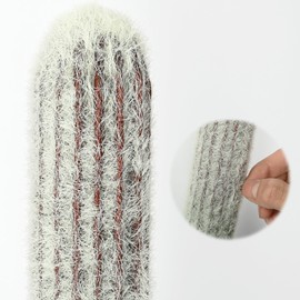 bimiti Tall Faux Cactus Plant 51in Artificial with Realistic Texture, Black Planter - Indoor Outdoor Greenery Decor for Home Office Living Room Bedroom Foyer Porch