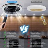 Socket Ceiling Fan Light,Bulb Socket Fan with Remote,Dimmable E26 Base