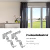 2 PCS Double Curtain Rod Bracket, Hanging Type Curtain Rod