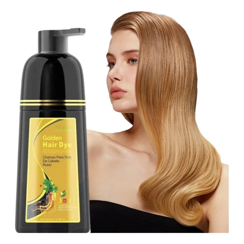 Shampoo Tinte Dexe Dorado 3en1 Rubio Natural Castaño 500 Ml