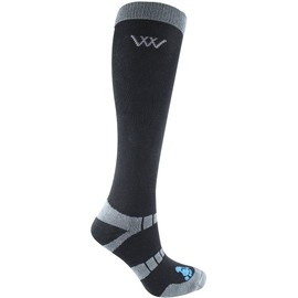 Woof Wear Long Bamboo Waffle Riding Socks Black - Unisex - They're made from bamboo fibre and have fabulous good looks