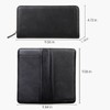 DONNAIN Premium Full-Grained Leather RFID Passport Holder for Travel, Multifunctional