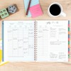 AT-A-GLANCE® Harmony Academic 2025-2026 Weekly Monthly Planner, Retro Blue, Large,