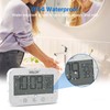 TiooDre Bathroom Clock, LCD Digital Shower Alarm Clock, Waterproof Bathroom