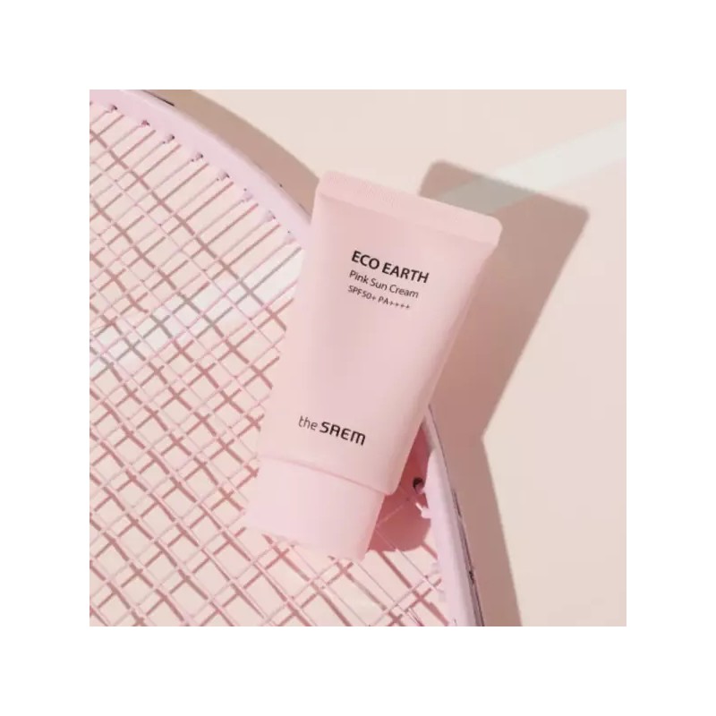 The Saem 더샘 에코 어스 무기자차 핑크 선크림 썬크림 50gX4개