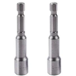 Utoolmart 1/4" Quick-Change Hex Shank 8mm Magnetic Nut Setter Driver Drill Bit, 65mm Length, Metric 2pcs
