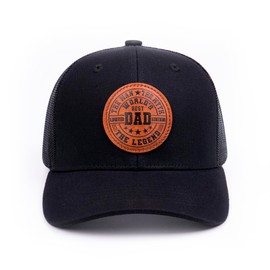 World Best Dad Ever Cap, Dad Hat Fathers Day Birthday Gifts for Dad Papa from Daughter Son Trucker Cap, Black, One Size