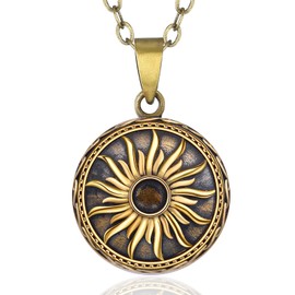 EUDORA Harmony Ball Bola Harmony Ball Chain Pregnancy Vintage Pendant Harmony Ball Jewelry for Women, Angel Call Angel Caller Mother Chains Lucky Gifts for Women, 45"+30", Copper, No Gemstone