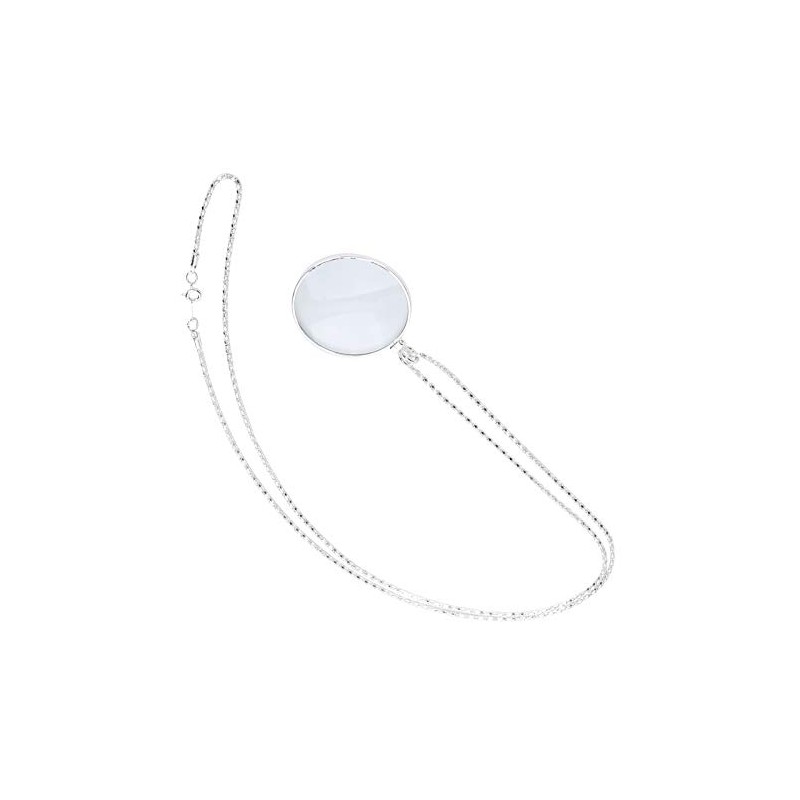 Lupa de Lectura Portátil con Collar 5X Aumento, Lupa Colgante