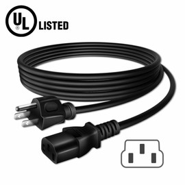 FITE ON 6ft/1.8m UL Listed AC Power Cord Cable Plug for Popcorn Hour C-200 C-300 Digital Media Streamer Hard Drive HDD