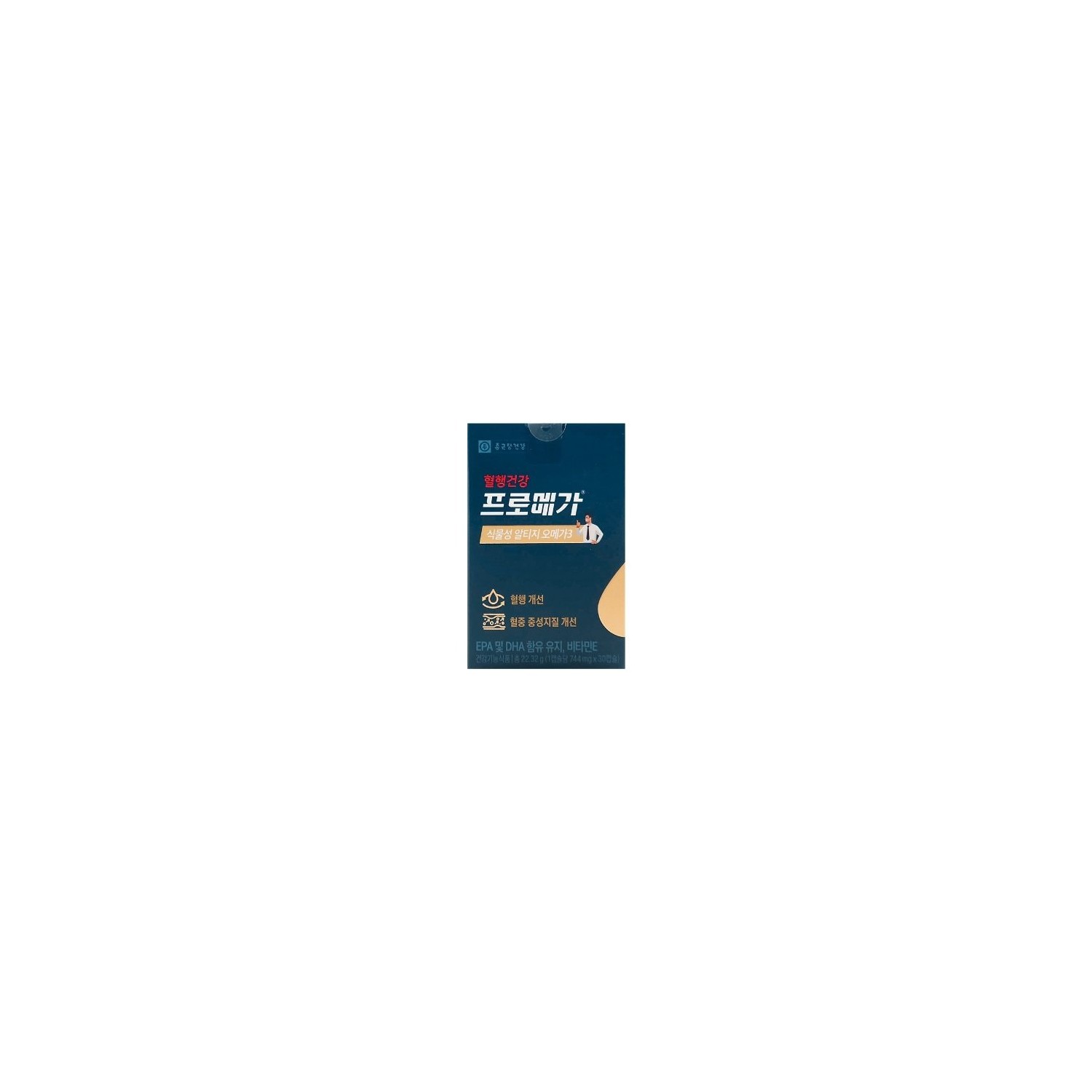종근당건강 혈행건강 프로메가 식물성 알티지오메가3 744mg x 30캡슐 x 1박스 /An Jonggeun Dang Health ...