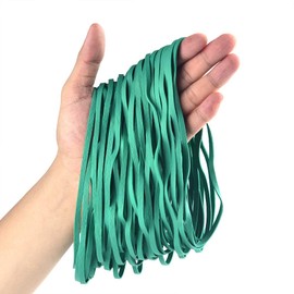 Coopay 60 Pieces Large Rubber Bands Trash Can Band Set Elastic Bands for Office Supply, Trash Can, File Folders, Cat Litter Box, Size 8 inches (Green)