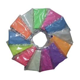 jojofuny 8pcs Luminous Fluorescent Nail Glitter Powder Non Radiative Art Powder for Eye Catching Nail Decoration Dark Low Light for Beginners and Professionals Random Color