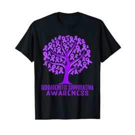 Hidradenitis suppurativa Awareness Tree Ribbons, Wear Purple T-Shirt