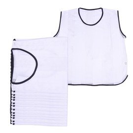 A2Z 12 Pack Sports Training Mesh Bibs Lightweight Comfortable - Sports Bibs White 12 Pack S/M/L