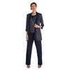 R&M Richards Women's Luxe Knit Pant Set, Navy, 6