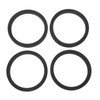 4PCS Silent Crossover Rings Rubber Vehicle Shock Damping Pads Replacement