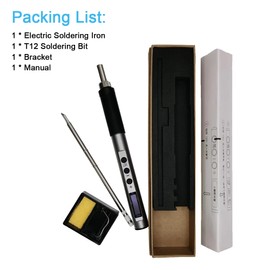 Intelligent Electric Soldering Iron Portable 65W Soldering Station OLED Display Full Metal Housing with Temperature Adjustment Function Type-C Interface