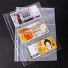 10 Sheets Paper Money Collection Pages, 3 Pockets Currency Sleeves/Currency