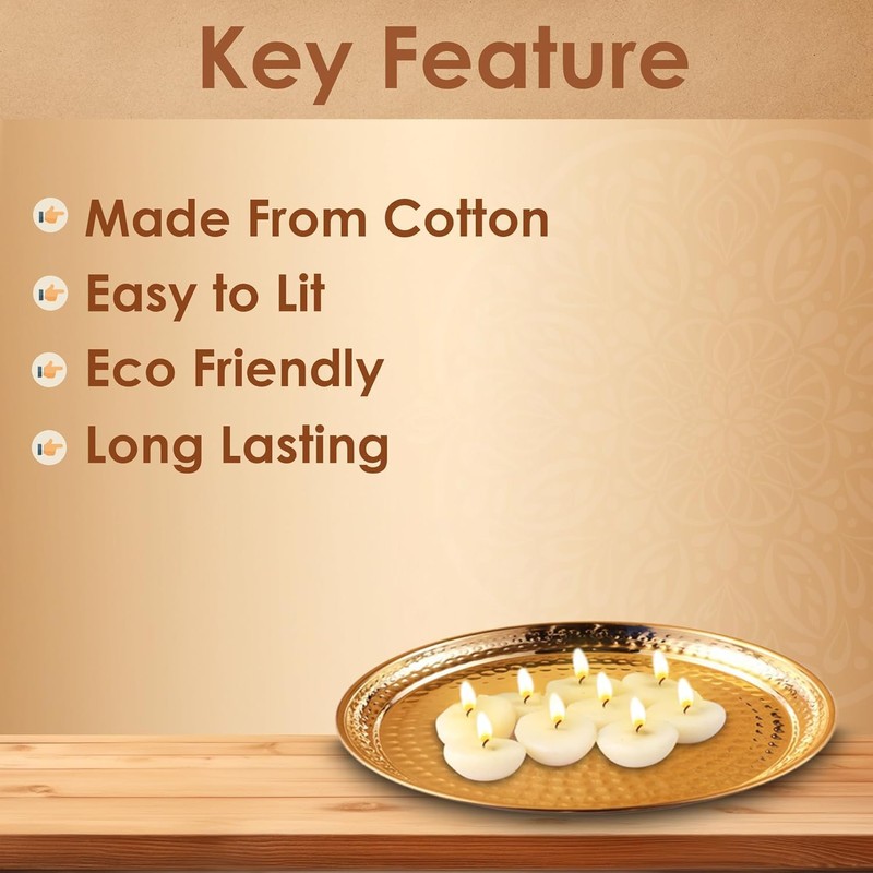 Pure Ghee Diya Wicks | Upto 60 MIn Burning Time