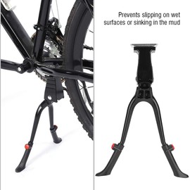 Cocoarm Center Mount Bike Kickstand, Bicycle Center Stand Support Double Leg Bike Center Mount Kickstand, Height Adjustable Bike Kickstand Side Stand Fits 24-28 inch Bicycle