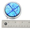 GlassOfVenice Murano Glass Millefiori Folding Compact Mirror - Aqua Blue