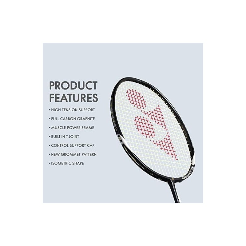 YONEX Graphite Muscle Power 29 Light Badminton Racket -Black/Grey (4U-G4)