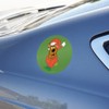 A Scooby Christmas Automotive Car Window Locker Circle Bumper Sticker