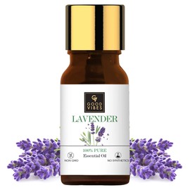 Good Vibes 100% Pure Lavender Essential Oil, 5 ml Naturally Detoxifies and Rejuvenates Skin, Stimulates Hair Growth, Suitable For All Skin & Hair Types, No Alcohol, Parabens & Sulphates