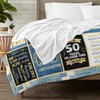 50th Birthday Blanket, 50 Year Old Gifts for Men, 50th