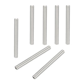 PATIKIL 10 Pcs Hex Socket Grub Screw, M5x50mm Flat Point Grub Bolt 304 Stainless Steel Head Socket Set Screws for Door Handles Light Fixture Repair