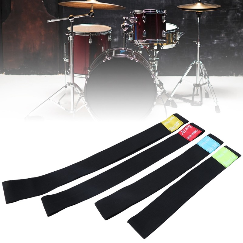 4Pcs Cymbal Silencer Hi Hat Mute Dampener Pad Percussion Instrument