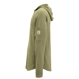 BOCOMAL FR Hooded T Shirts 7.1oz Flame Resistant FR Shirt NFPA2112 CAT2 Fire Retardant Work Hoodies