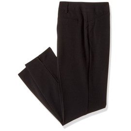 Amy Byer Girls' Size 7-16 School Uniform Pants with Stretch, Pitch Black, 7
