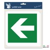 pubblimania Emergency Exit Arrow Sticker PVC Heavy Duty Outdoor Indoor