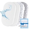 Bassinet Sheets & Waterproof Bassinet Mattress Pad Protector 4 Pack