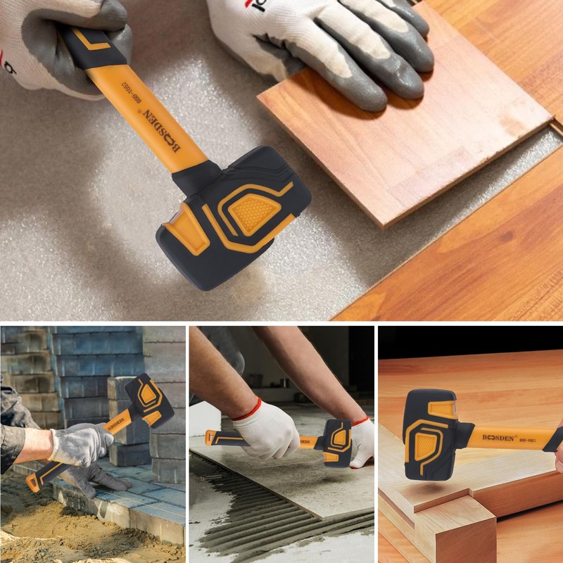 BOOSDEN Rubber Mallet Set, 3-Pack 10 oz 20 oz and
