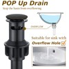 WINKEAR Roman Bathroom Sink Faucet Deck Mount or Wall Mount