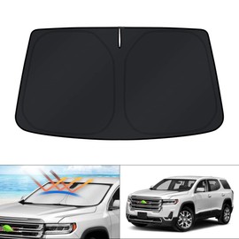KUST Windshield Sun Shade for 2017-2023 GMC Acadia SUV Window Sunshade Sun Visor Protector Foldable Blocks UV Rays Keep Your Car Cooler