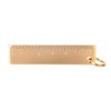 Small Ruler, 6cm All-Brass Hand Polished Mini Ruler Scale Ruler