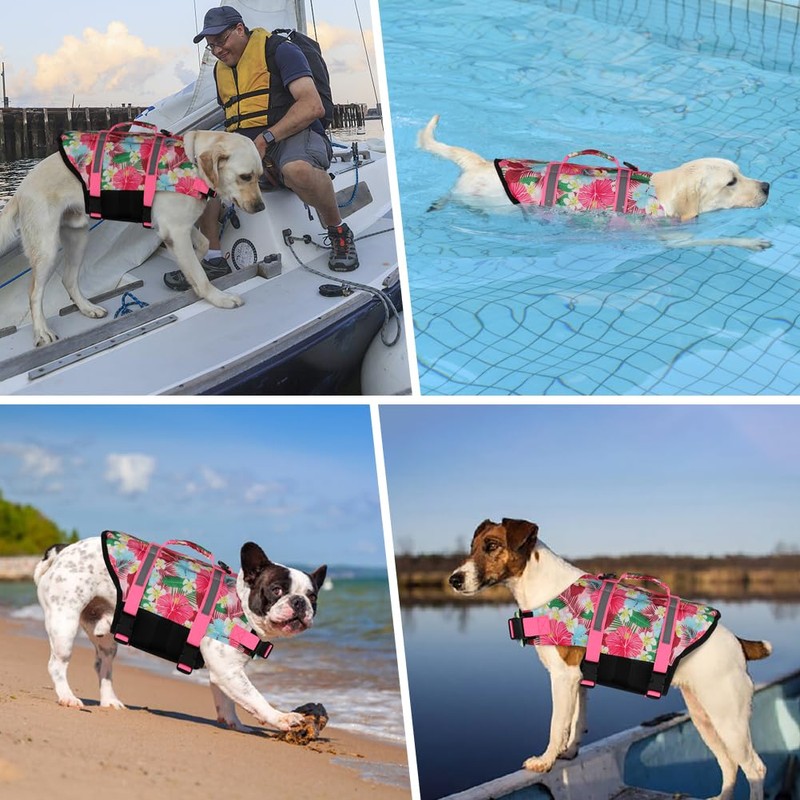 Doglay Dog Life Jacket, Dog Life Vest for Swimming Boating,
