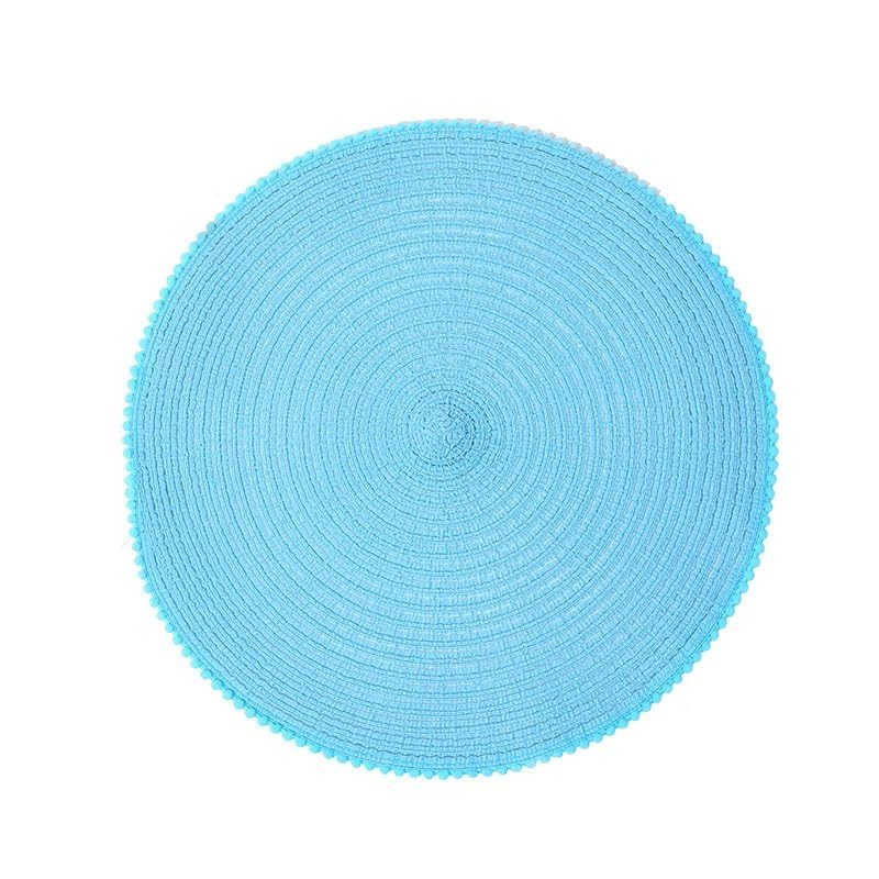 KKTECH Round Braided Placemats Set Of 4 For Dining Table,
