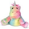 iscream Rainbow Friends Cozy Plush 10.5" Glitter Horn Tie-Dye Sherpa