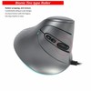 YOCUNKER USB Wired Vertical Mouse 11 RGB Backlight 7200 DPI