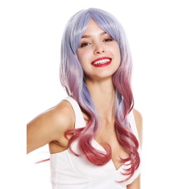 WIG ME UP - DL-109-3925/3904 women's quality wig long wavy balayage ombre blue grey red