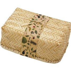 Yamako 88548 Naturalist Bamboo Bento Box, 5.5 x 3.3 x 7.9 inches (14 x 8.5 x 20 cm)