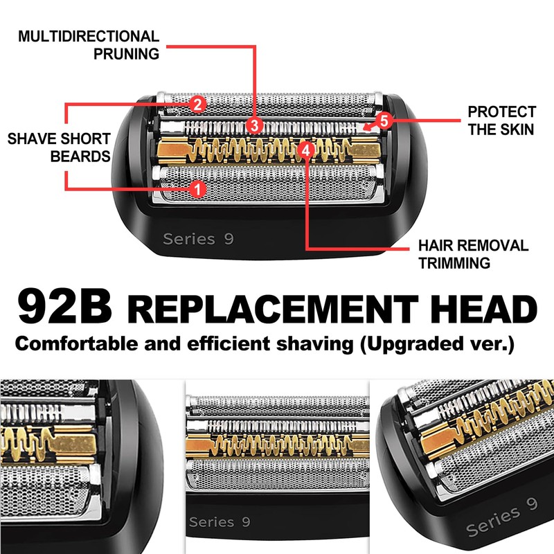 Series 9 92B Electric Replacement Shaver Head Accessories Shaver Compatible