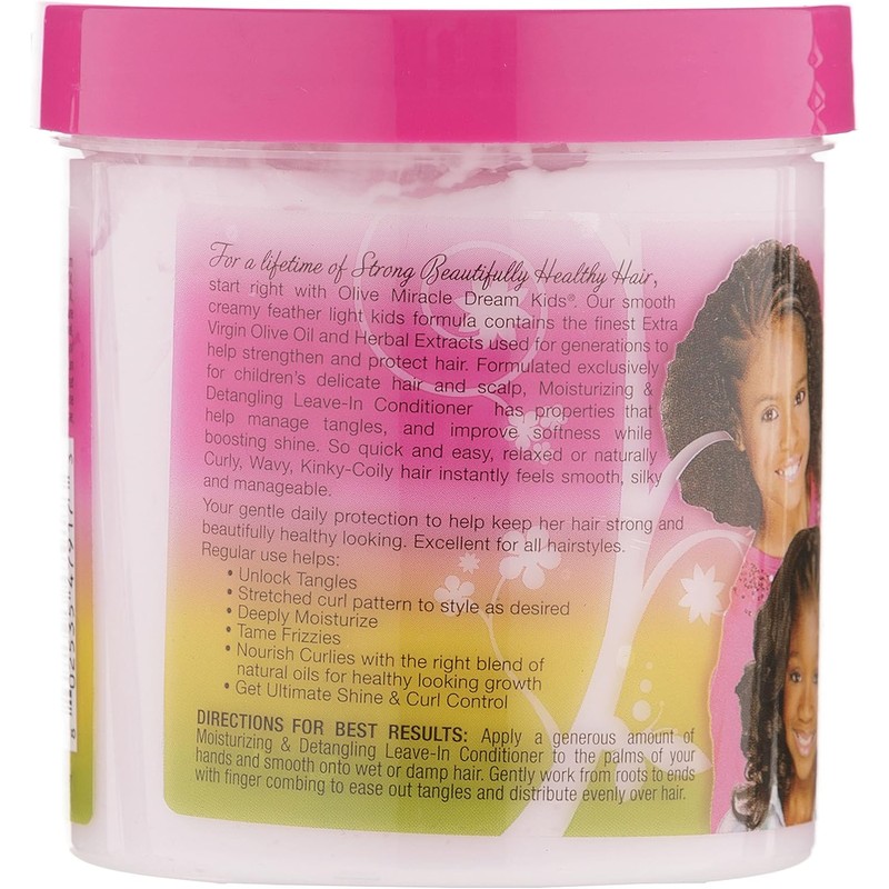 African Pride Dream Kids Leave-In Conditioner, Olive Miracle, 15 oz.