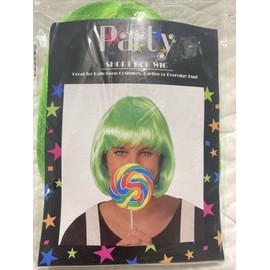 Party Short Green Bob Wig Bangs Natural Cute Synthetic Wigs St Patrick's Day Party Fun