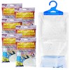x6 Disposable Wardrobe Dehumidifier Hanging Bags - Specially Designed to